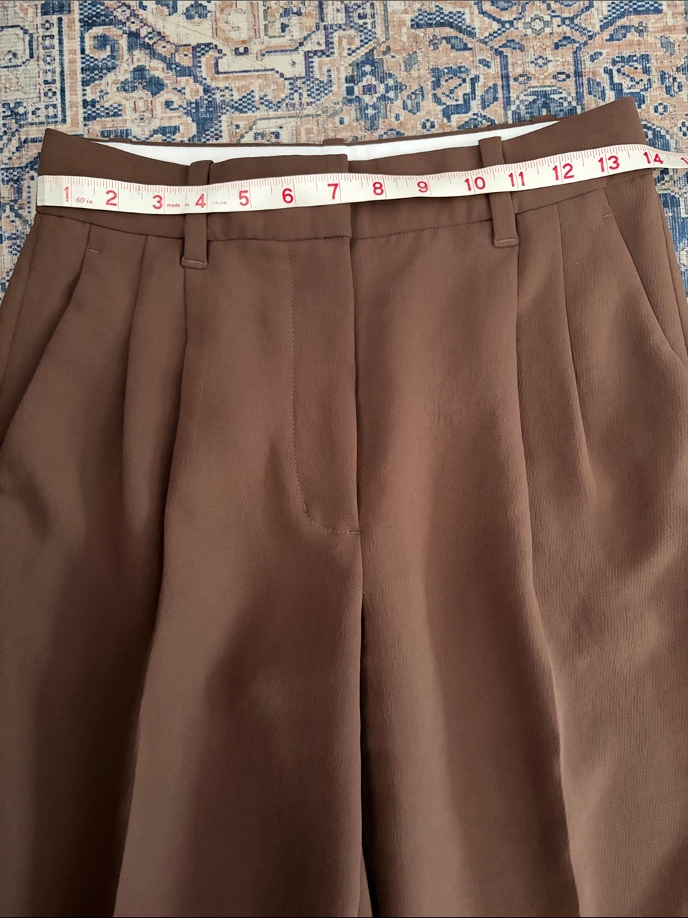 ARITZIA WILFRED Effortless Pants Brown Wide-Leg Women's Trousers Size 4 - Picture 3 of 6